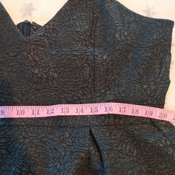 Bloom Chic LBD Black Mini Dress Rose Pattern 3XL - Picture 11 of 12